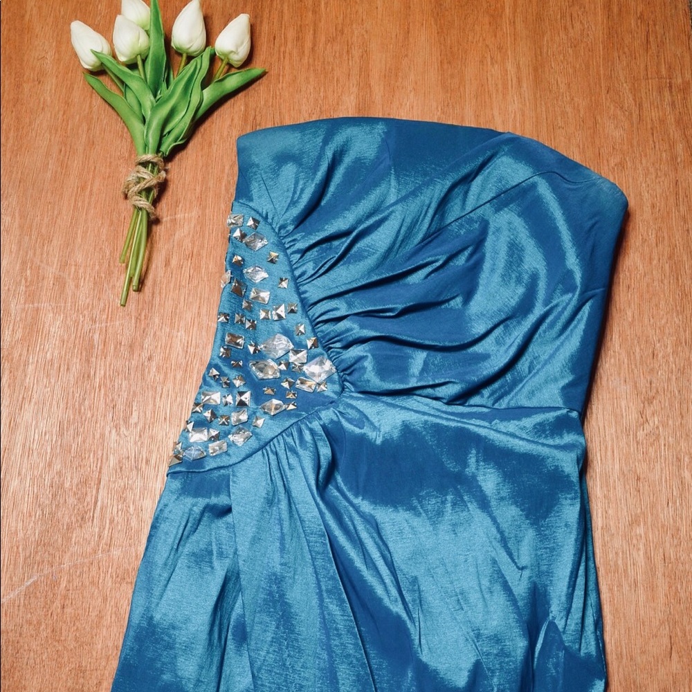 Cache Strapless Fitted Party Cocktail Dress